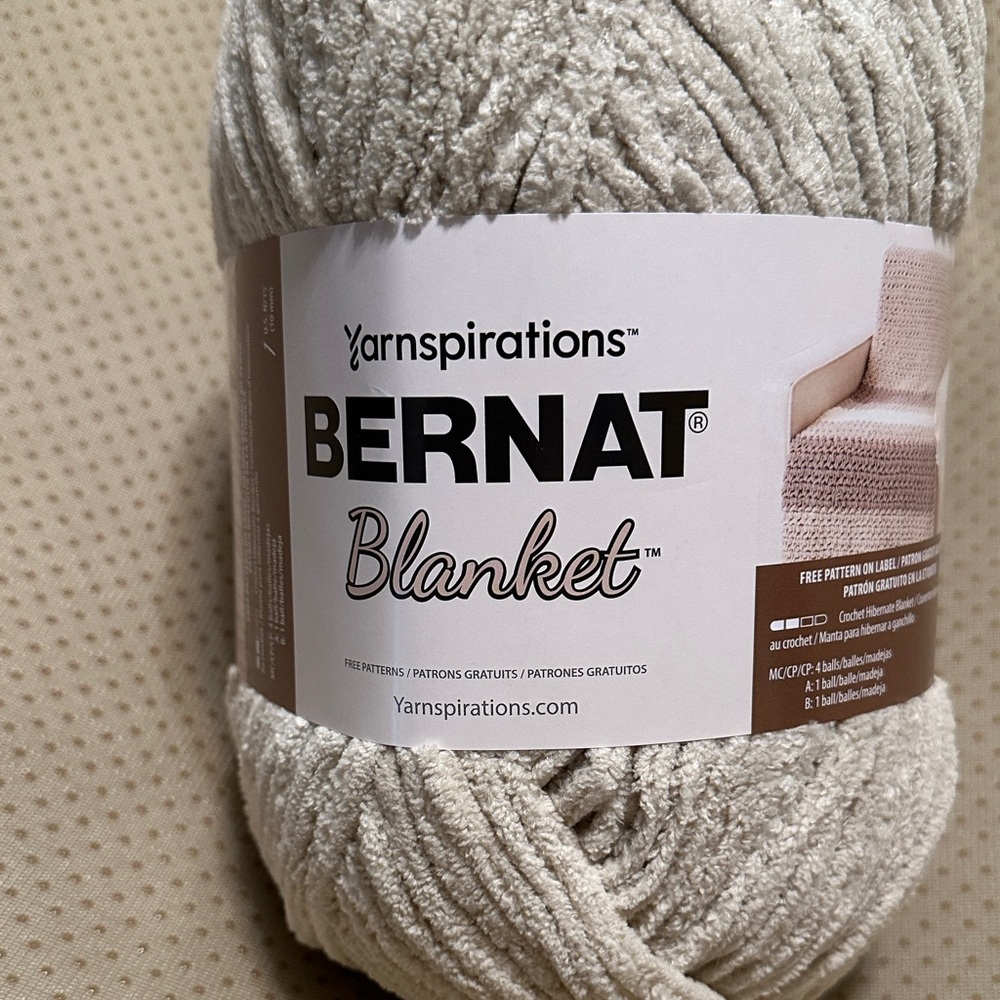 Bernat Blanket Yarn - Almond Color Only 2 left $15 each